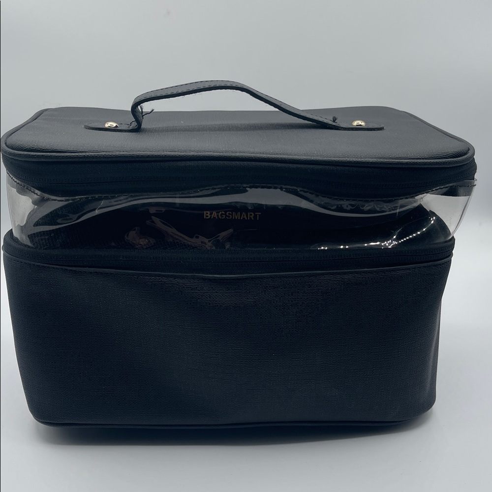BAGSMART BLACK TRAVEL ORGANIZER BAG ZIPPERED